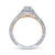 Gabriel & Co 14K White-Rose Gold Round Diamond Halo Engagement Ring ER11069R1T44JJ