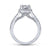 Gabriel & Co 14K White Gold Round Diamond Halo Engagement Ring ER12596R4W44JJ