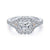 Gabriel & Co 14K White-Rose Gold Princess Diamond Halo Engagement Ring ER12828S4T44JJ
