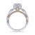 Gabriel & Co 18K WhiteRose Gold Twisted Round Diamond Engagement Ring ER13988R6T83JJ