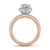Gabriel & Co 14K White-Rose Gold Round Diamond Halo Engagement Ring ER14063R4T44JJ