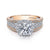 Gabriel & Co 14K White-Rose Gold Round Diamond Halo Engagement Ring ER14063R4T44JJ