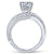 Gabriel & Co 14K White Gold Round Diamond Engagement Ring ER14084R6W44JJ