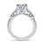 Gabriel & Co 18K White Gold Round Diamond Engagement Ring  ER14516R6W84JJ