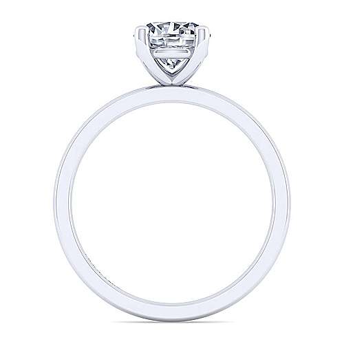 Gabriel & Co 14K White Gold Round Diamond Engagement Ring  ER14982R4W4JJJ