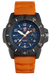 Luminox 3603 Navy Seal Orange Rubber Strap Blue Dial Sapphire Crystal Watch