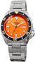 Seiko 5 Sports Automatic SRPD59 Orange Dial Day Date Steel Bracelet Men's Watch