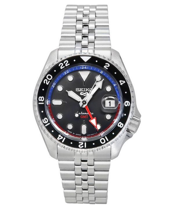 Seiko 5 Sports SSK019 Style GMT Model Grey Dial Automatic Mechanical Watch