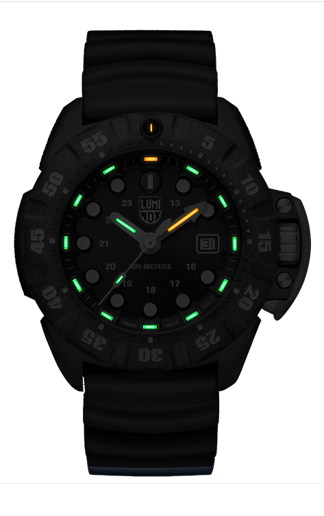 Luminox 1553 SCOTT CASSELL DEEP DIVE Rubber Strap Watch