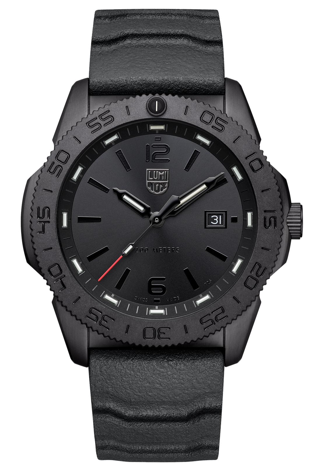 Luminox 3121.BO Pacific Diver Sea Series Black Rubber Watch