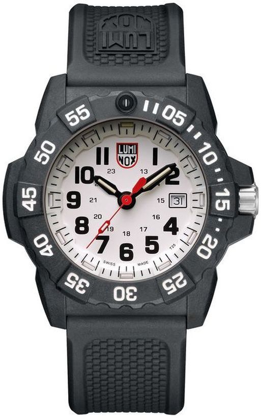 Luminox 3507 Navy SEAL 45mm Case Black Rubber Strap Watch
