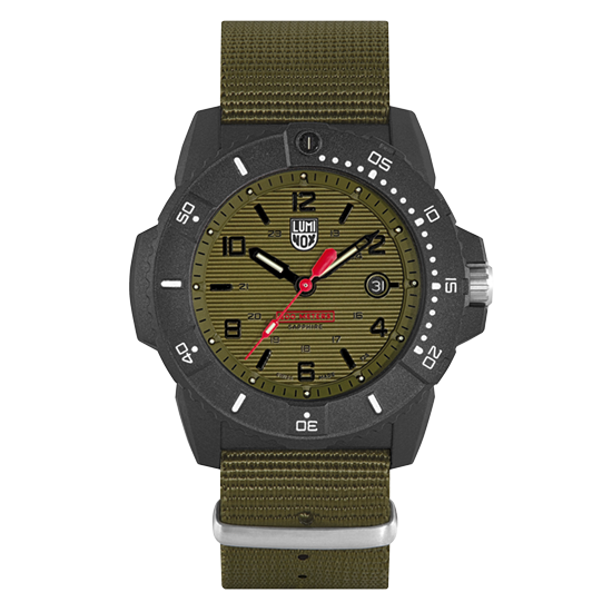 Luminox 3617.SET Navy SEAL 45mm Case Green Dial Nylon and Rubber Set Watch