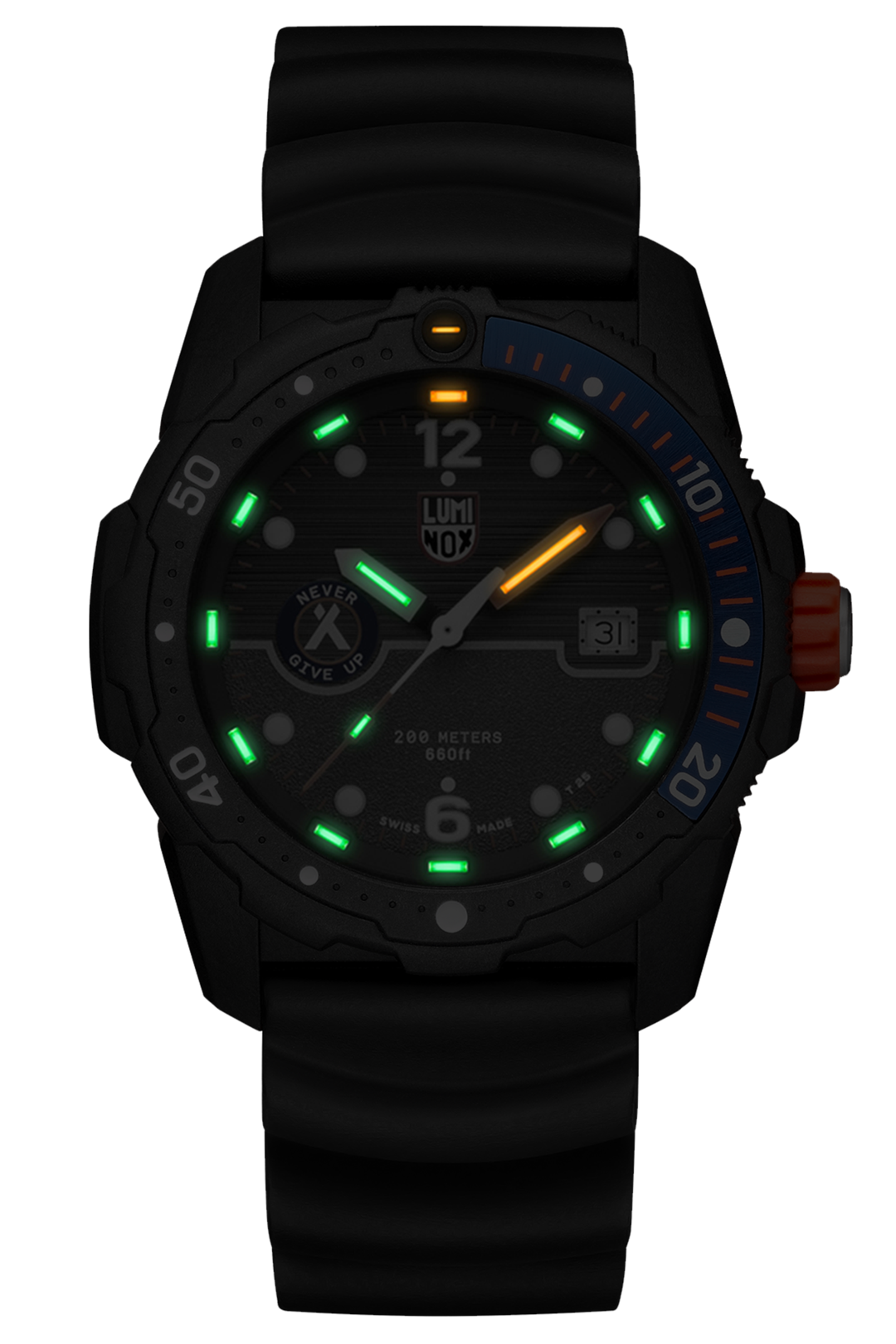 Luminox 3723 Bear Grylls Survival SEA Series Black Rubber Strap Watch