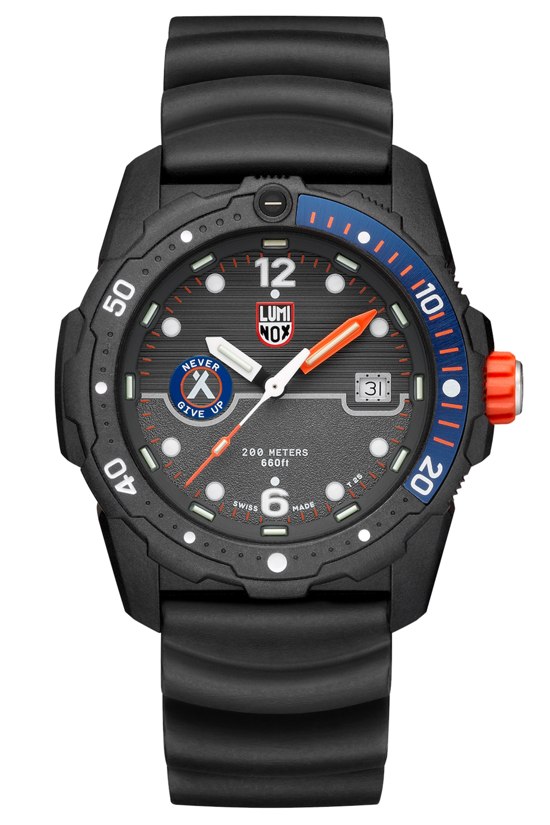 Luminox 3723 Bear Grylls Survival SEA Series Black Rubber Strap Watch