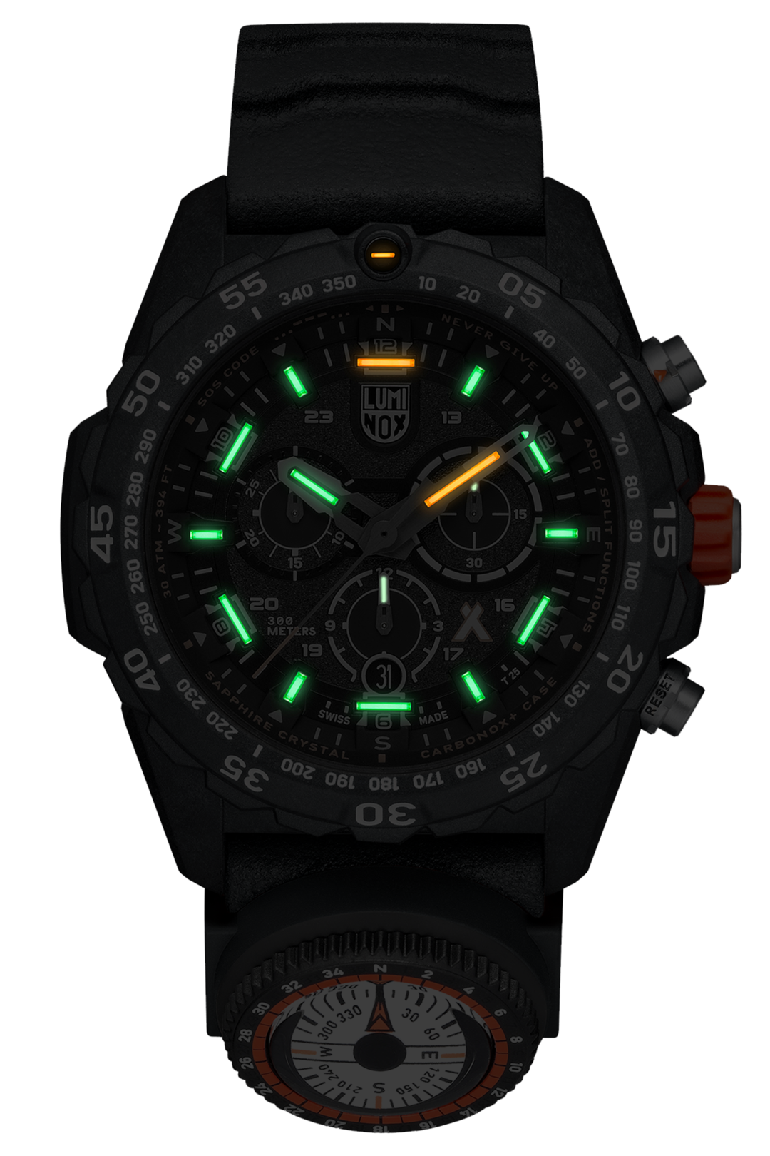 Luminox 3741 Bear Grylls Survival MASTER Series 45mm Case Rubber Watch