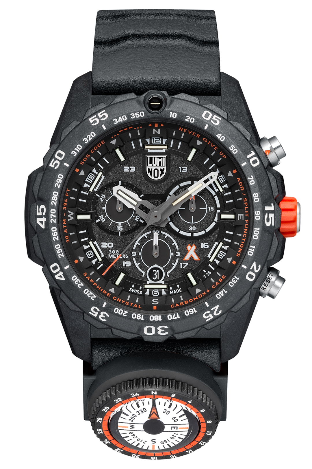 Luminox 3741 Bear Grylls Survival MASTER Series 45mm Case Rubber Watch