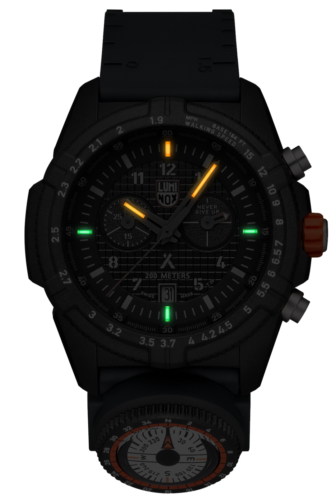 Luminox 3782.MI Bear Grylls Survival LAND Series 45mm Case Rubber Watch