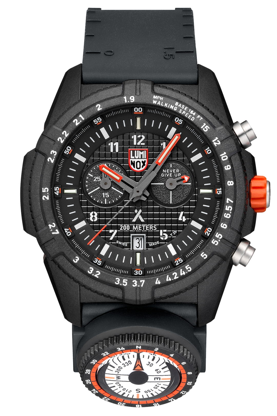 Luminox 3782.MI Bear Grylls Survival LAND Series 45mm Case Rubber Watch