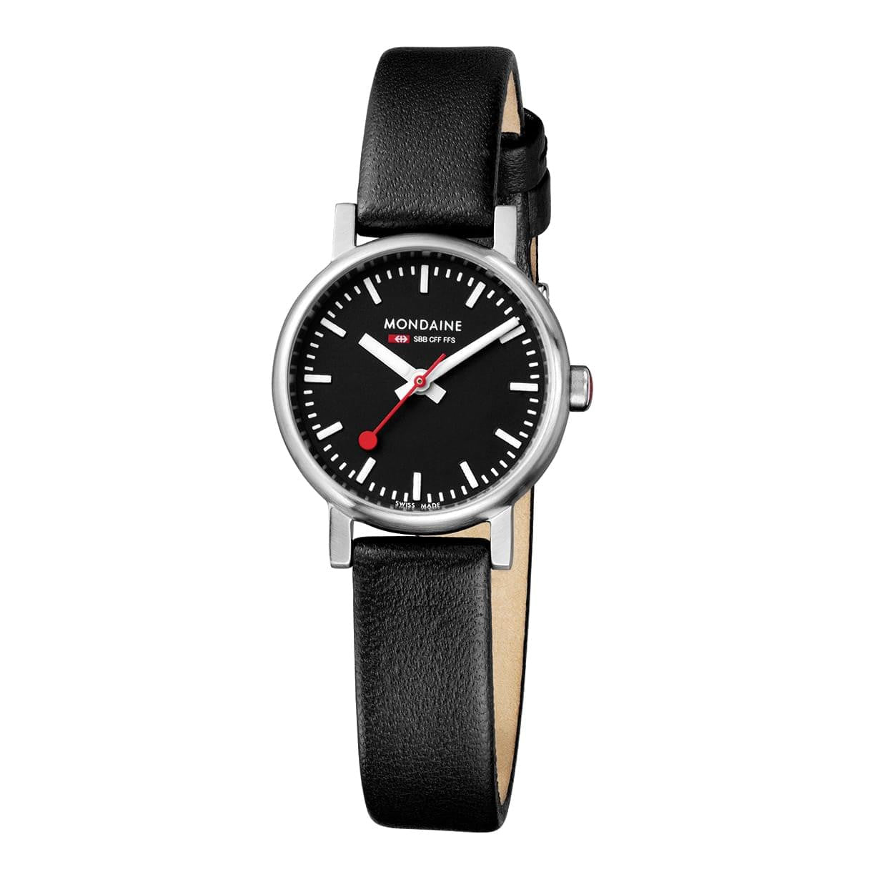 Mondaine A658.30301.14SBB Evo Petite Black Leather Watch