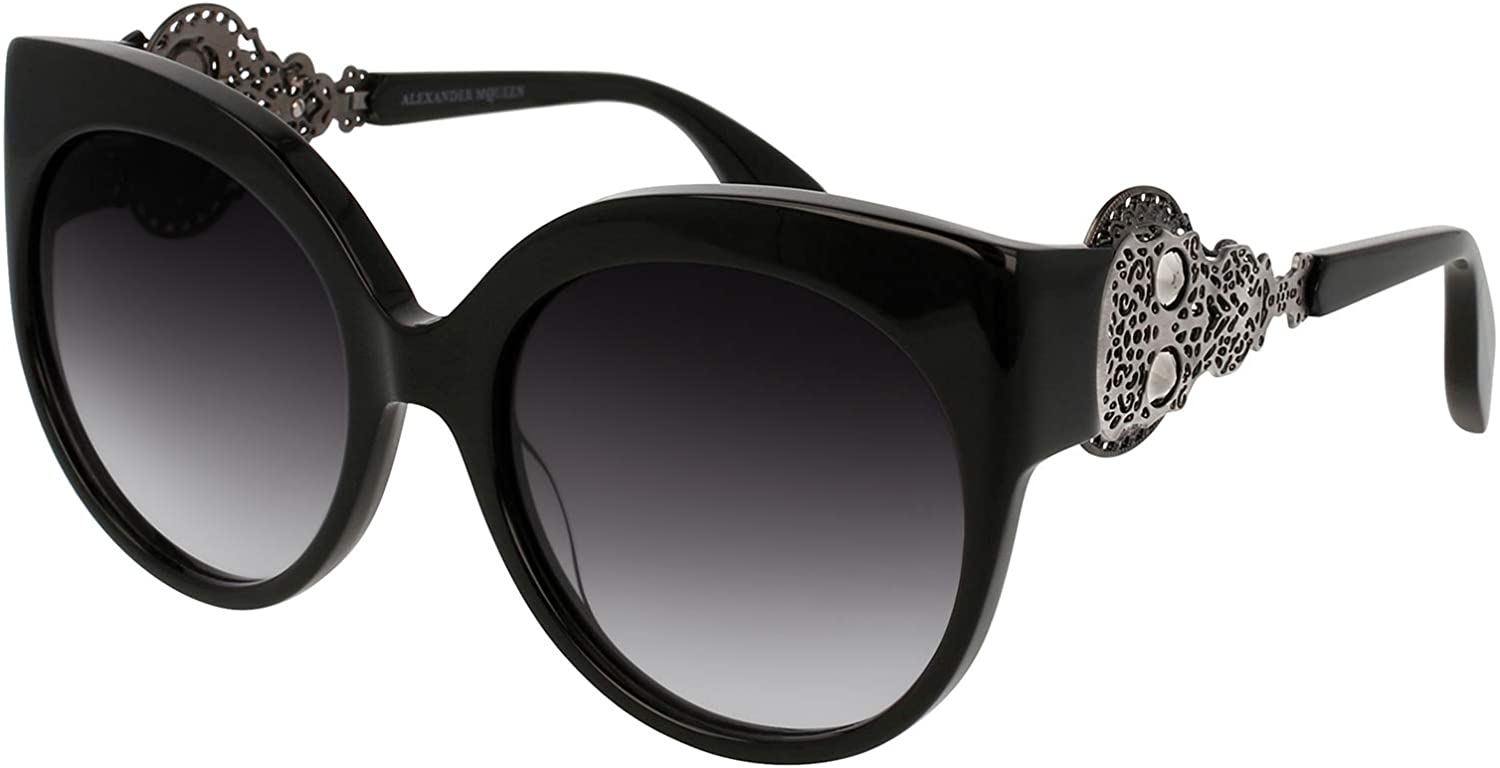 Alexander McQueen Cat Eye Women's Sunglasses - AM0061S 001-57-20-140mm