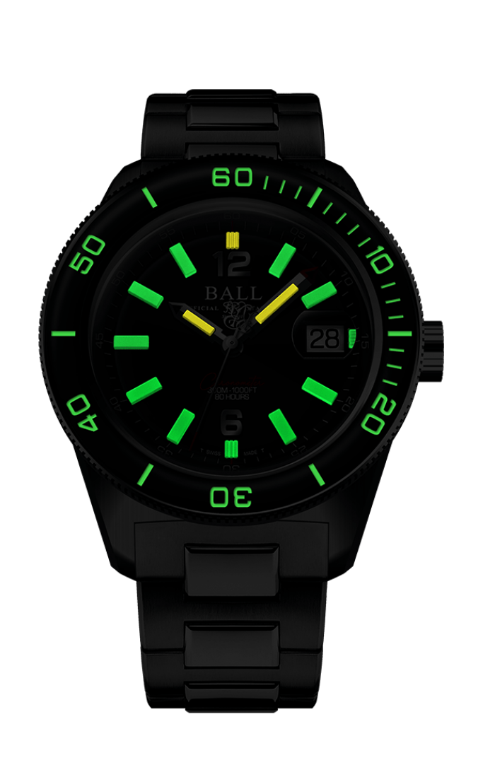PREORDER BALL DD3608A-S1C-BK Engineer M Skindiver III LIMITED EDITION Black Dial Watch