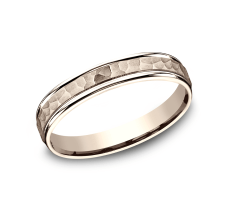 Benchmark CF154303R Rose 14k 4mm Men&#39;s Wedding Band Ring