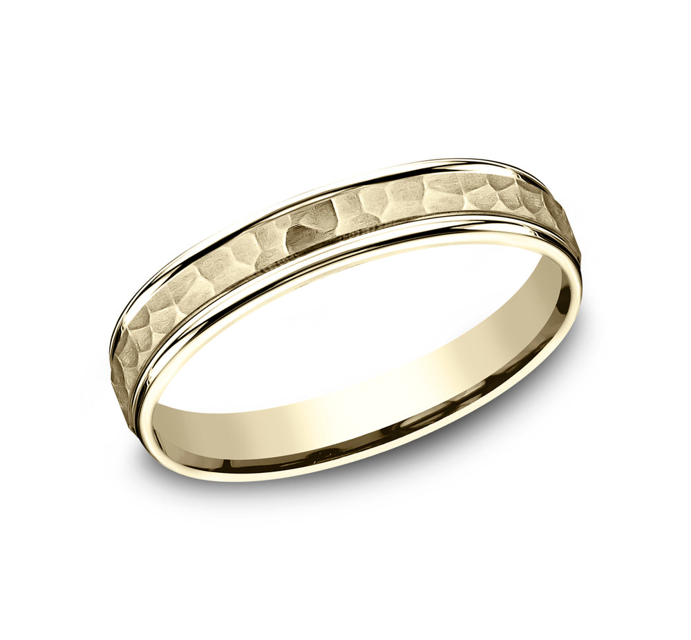 Benchmark CF154303Y Yellow 14k 4mm Men&#39;s Wedding Band Ring