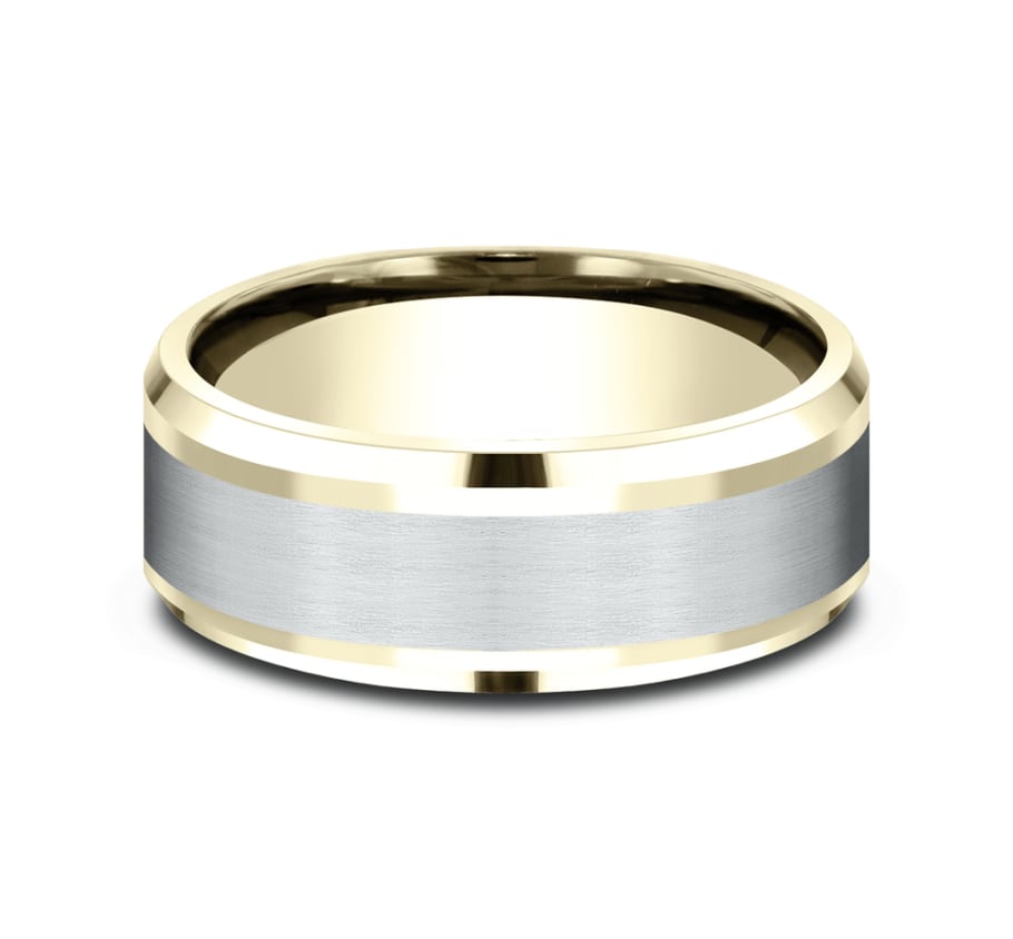 Benchmark CF188010 Multi Color Gold 14k 8mm Men's Wedding Band Ring
