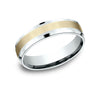 Benchmark CF206010 Multi Color 14k 6mm Men's Wedding Band Ring