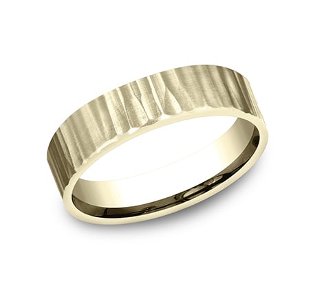 Benchmark CF65614Y Yellow 14k 5mm Men&#39;s Wedding Band Ring