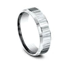 Benchmark CF66614W White 14k 6mm Men's Wedding Band Ring