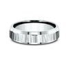 Benchmark CF66614W White 14k 6mm Men's Wedding Band Ring