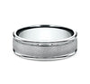 Benchmark CF67469W White 14k 7mm Men's Wedding Band Ring