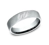 Benchmark CF755044W White 14k 5.5mm Men's Wedding Band Ring