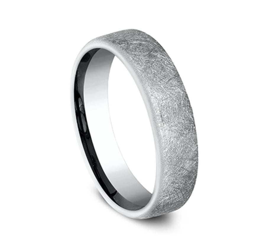 Benchmark CF755585W White 14k 5.5mm Men's Wedding Band Ring