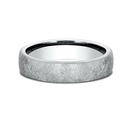 Benchmark CF755585W White 14k 5.5mm Men's Wedding Band Ring