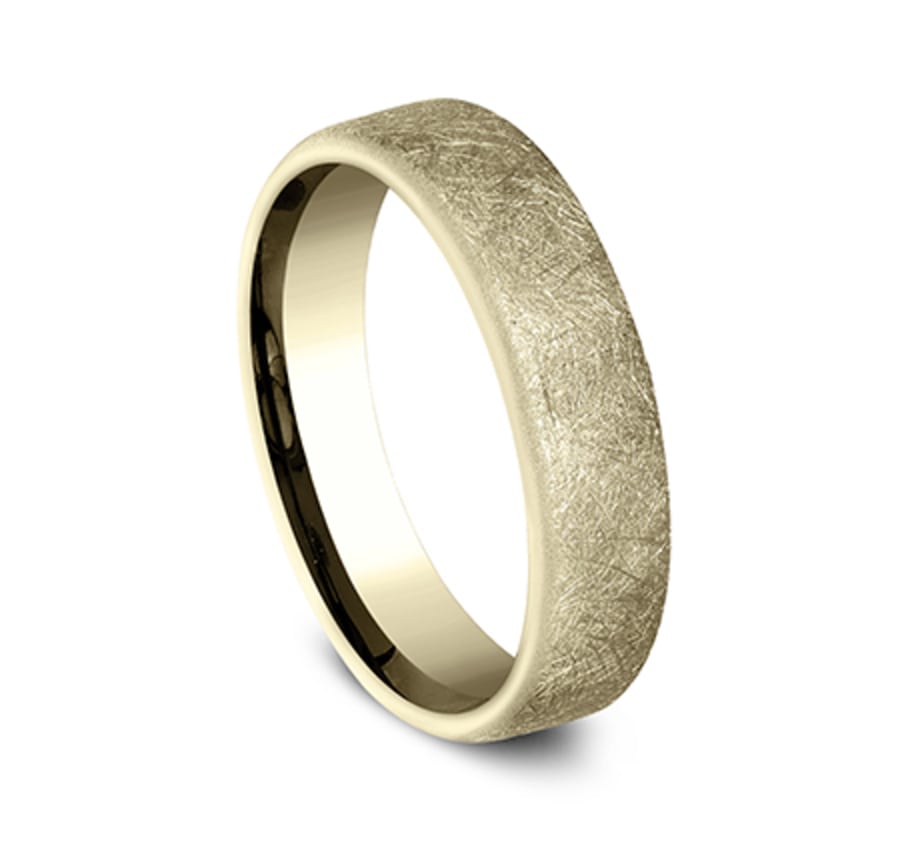 Benchmark CF755585Y Yellow 14k 5.5mm Men's Wedding Band Ring