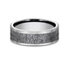 Benchmark CF808616W White 14k 8mm Men's Wedding Band Ring