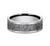 Benchmark CF808616W White 14k 8mm Men's Wedding Band Ring