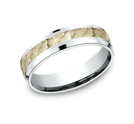 Benchmark CF816626 Multi Color Gold 14k 6mm Men's Wedding Band Ring