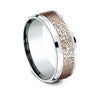 Benchmark CF838590 Multi Color 14k 8mm Men's Wedding Band Ring