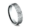 Benchmark CF845393W White 14k 5mm Men's Wedding Band Ring