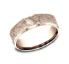 Benchmark CF847627R Multi Color Rose 14k 7mm Men's Wedding Band Ring