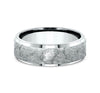 Benchmark CF847627W White 14k 7mm Men's Wedding Band Ring