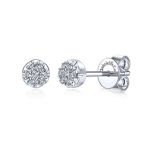 Gabriel & Co. 14K White Gold Fashion 0.04ct Diamond Earrings EG10597W45JJ