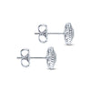 Gabriel & Co. 14k White Gold Twisted Cluster 0.17ct Diamond Stud Earrings EG11556W45JJ