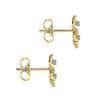 Gabriel & Co. 14k Yellow Gold Stacked Flower 0.04ct Diamond Stud Earrings EG12465Y45JJ