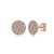 Gabriel & Co. 14k Rose Gold Openwork Round 0.33ct Diamond Stud Earrings EG12662K45JJ