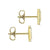 Gabriel & Co. 14k Yellow Gold Vertical Bar 0.06ct Diamond Sapphire Stud Earrings EG13088Y45SA