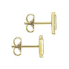 Gabriel & Co. 14k Yellow Gold Vertical Bar 0.06ct Diamond Sapphire Stud Earrings EG13088Y45SA